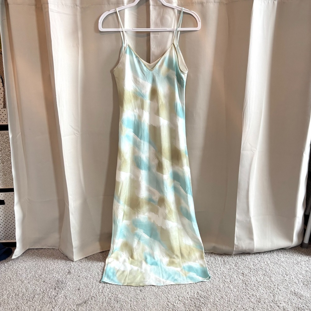 Forever 21 Maxi Slip Dress Fairy Grunge Medium Whimsical Ethereal Coastal 19293x - Picture 2 of 14